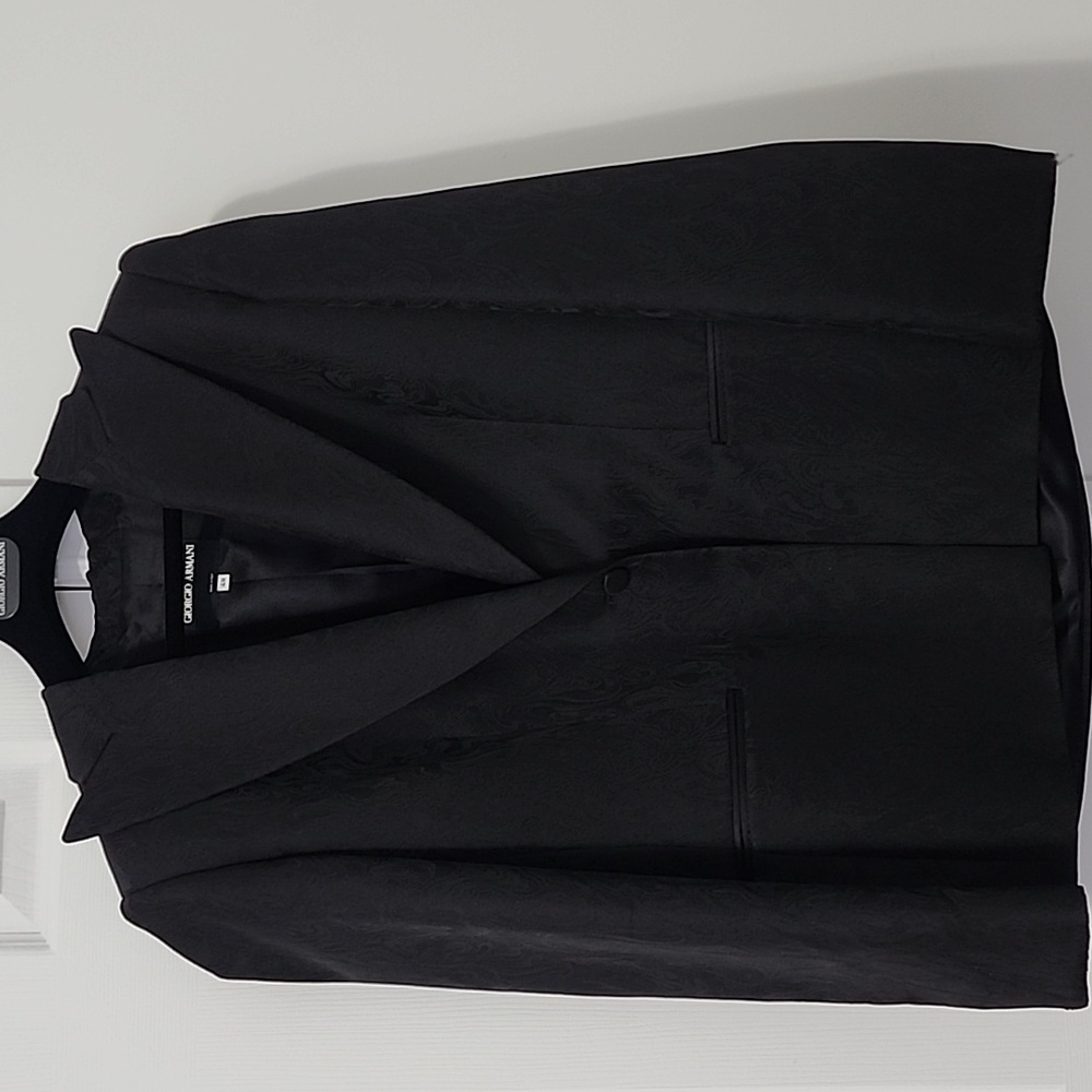 Giorgio Armani Textured Black Blazer